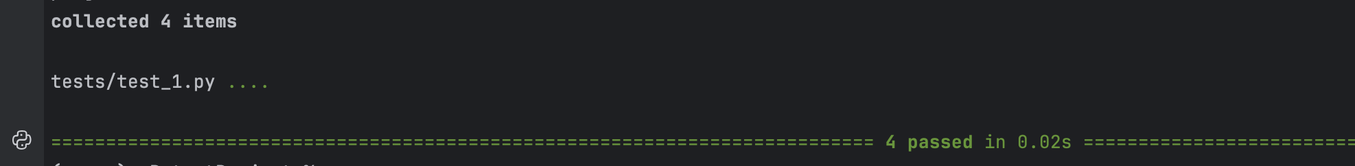 4 test passed